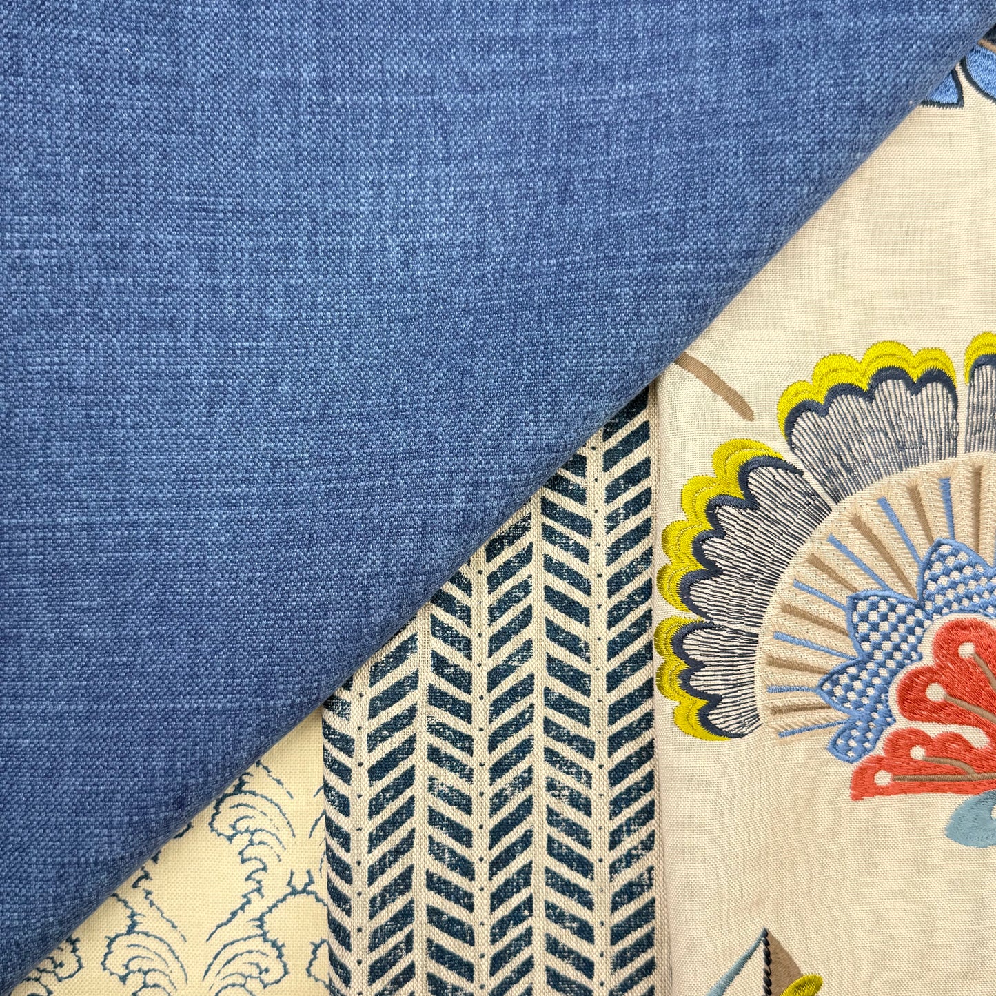 Blue DIY Piped Cushion Cover Set. Video Tutorial Included.