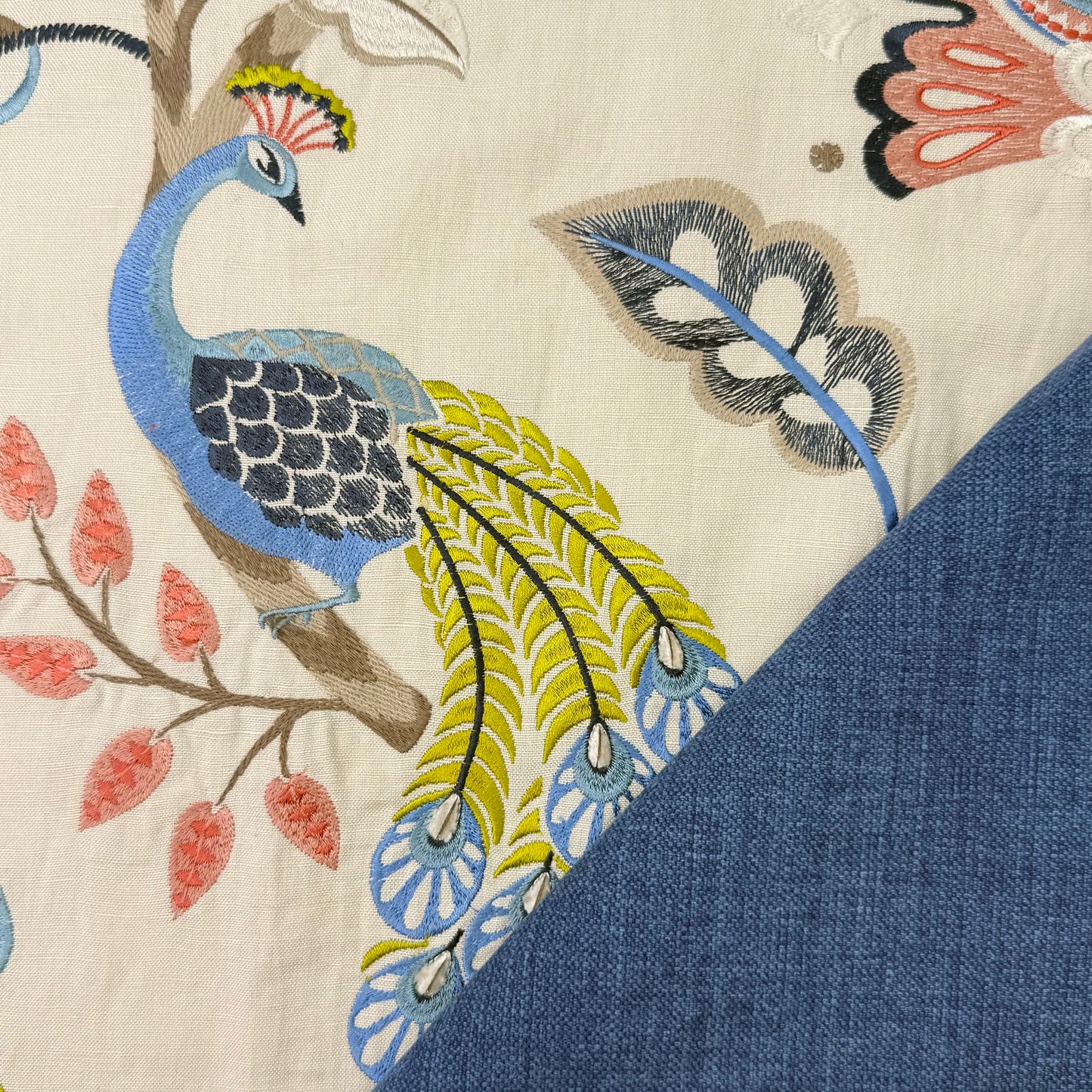 Blue DIY Piped Cushion Cover Set. Video Tutorial Included.